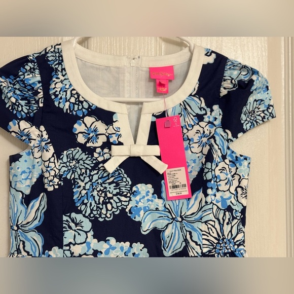 Lilly Pulitzer Girls’ Louise Dress Size 10 – Low Tide Navy Bouquet All Day – NWT - Picture 9 of 10